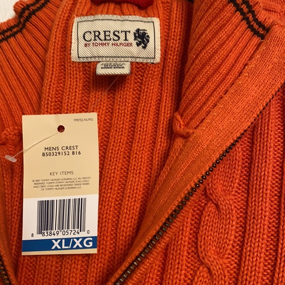 NEW Crest by Tommy Hilfiger quarter zip sweater - Picture 4 of 4